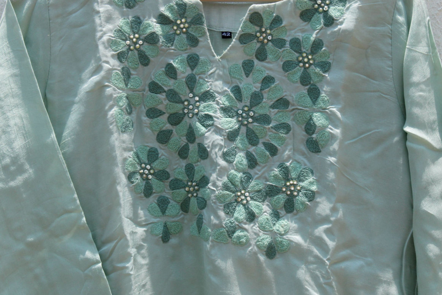 Turquoise Silk Suit – Elegant Ethnic Occasion Wear