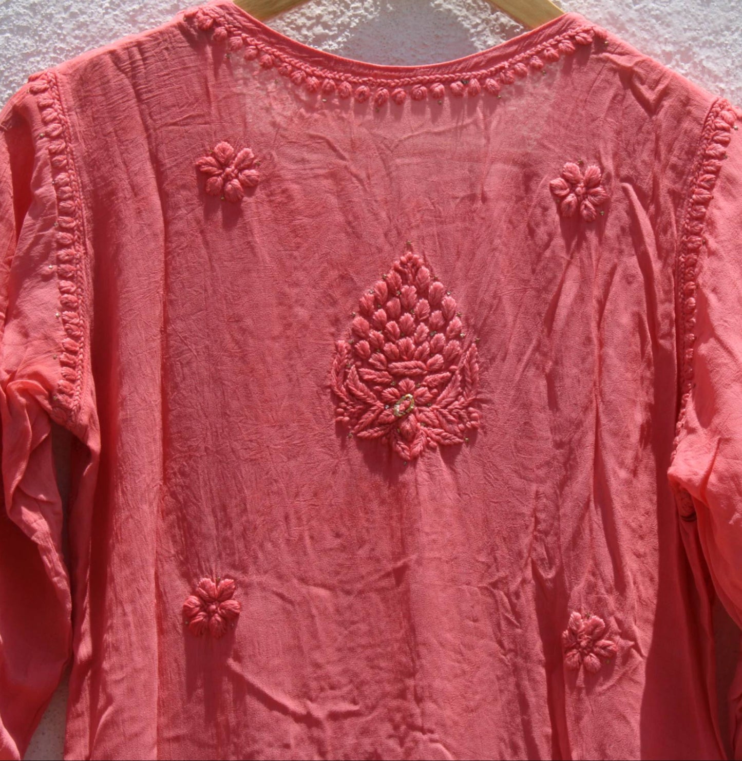 3D Georgette Chikankari Suit Set