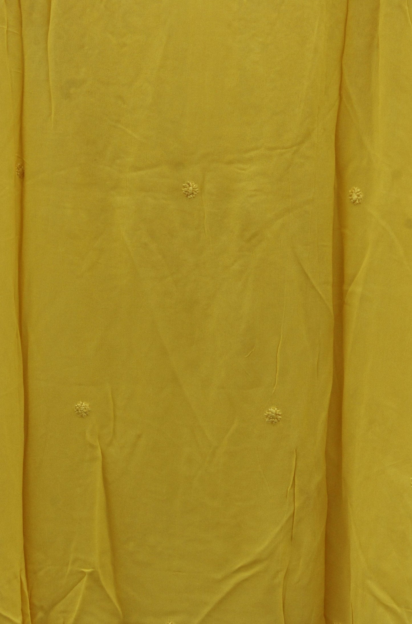 Yellow Chikankari Long Kurta