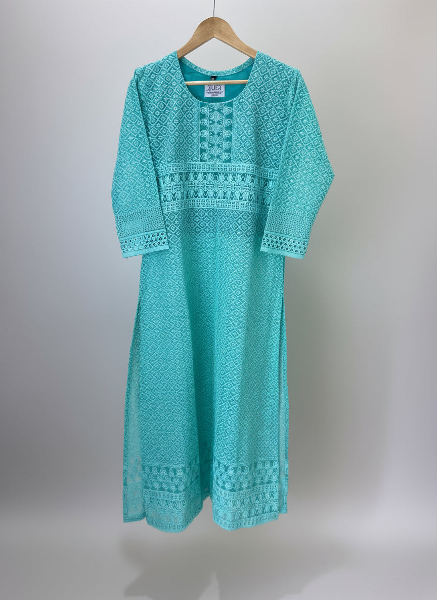 Blue Hakoba Cotton Kurta