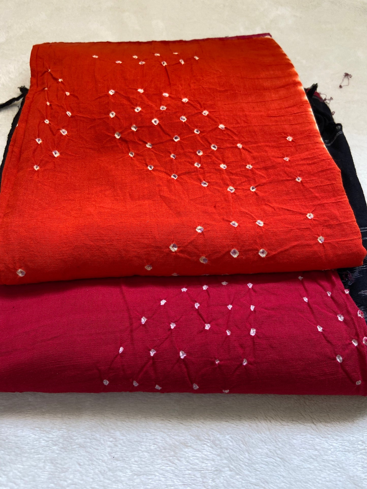 Ikkat Red Cotton Dupatta
