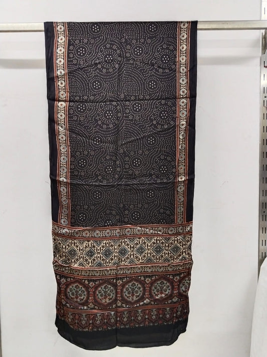Black Ajrak Modal Stole