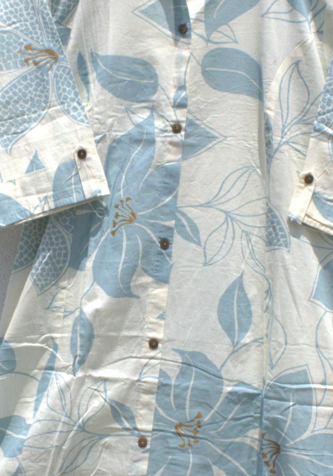 White Hand Block Cotton Kurta