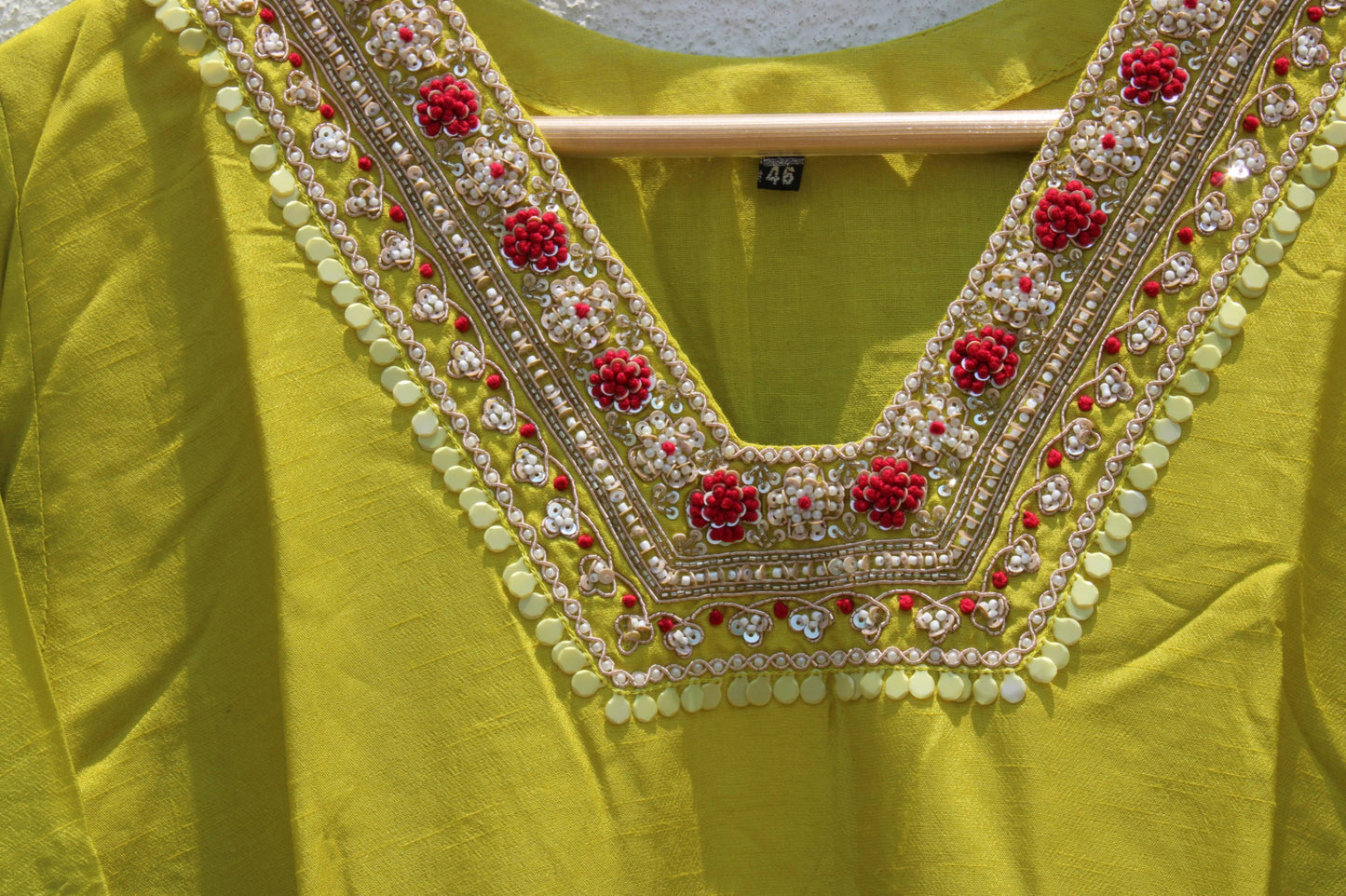 Neon Green Dola Silk Suit – Statement Festive Ethnic Wear