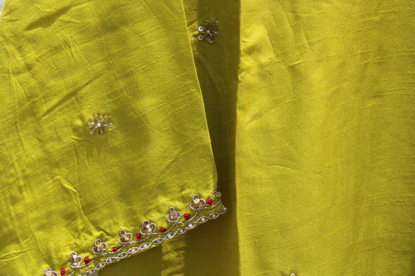 Neon Green Dola Silk Suit – Statement Festive Ethnic Wear
