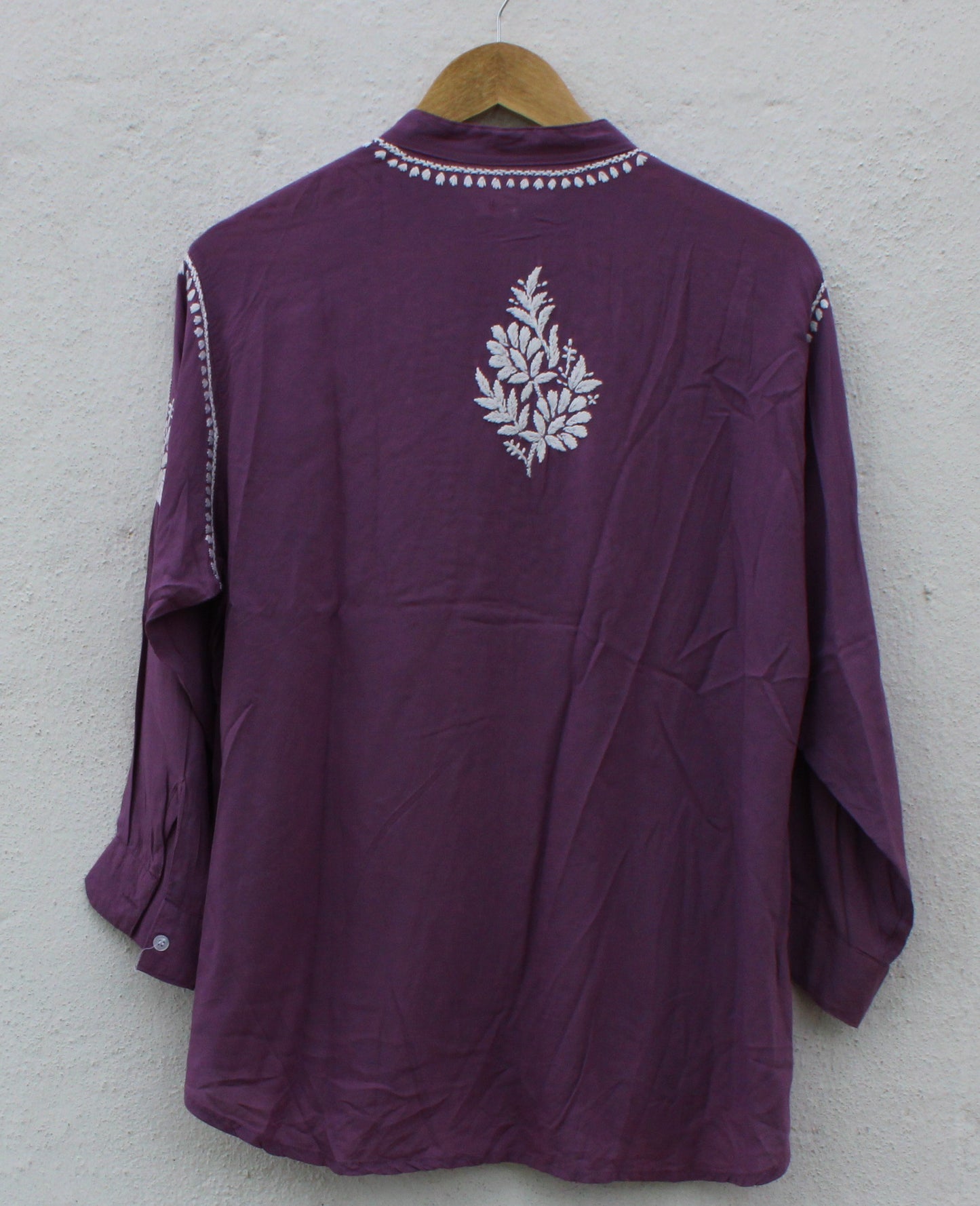Violet Chikankari short kurti