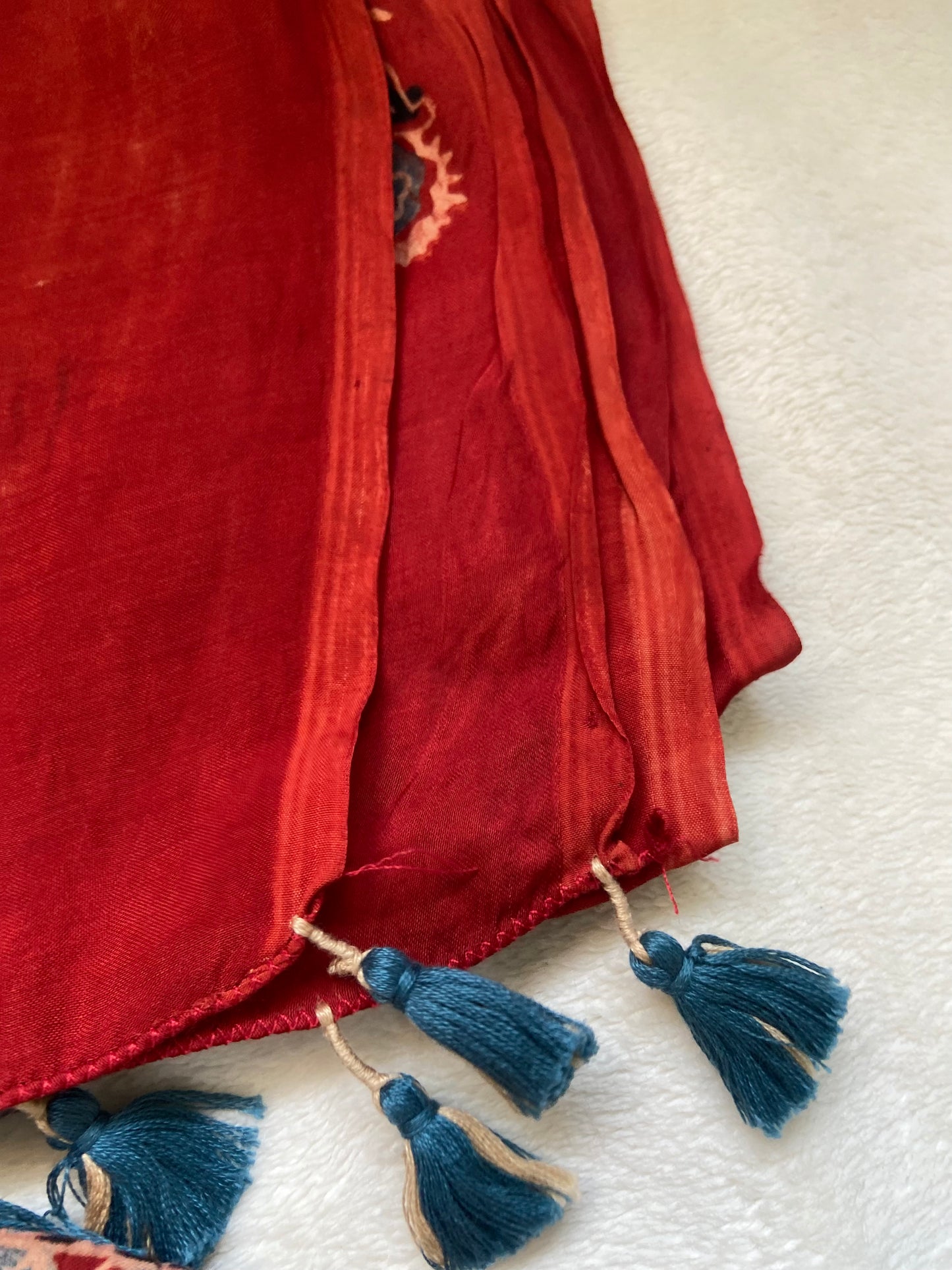 Red Modal Silk Dupatta